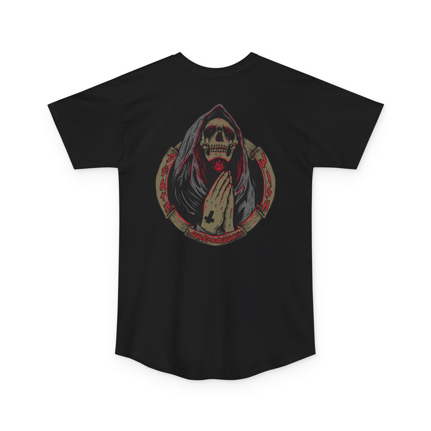 Men's 'Death Wish' Super Long Body Tee
