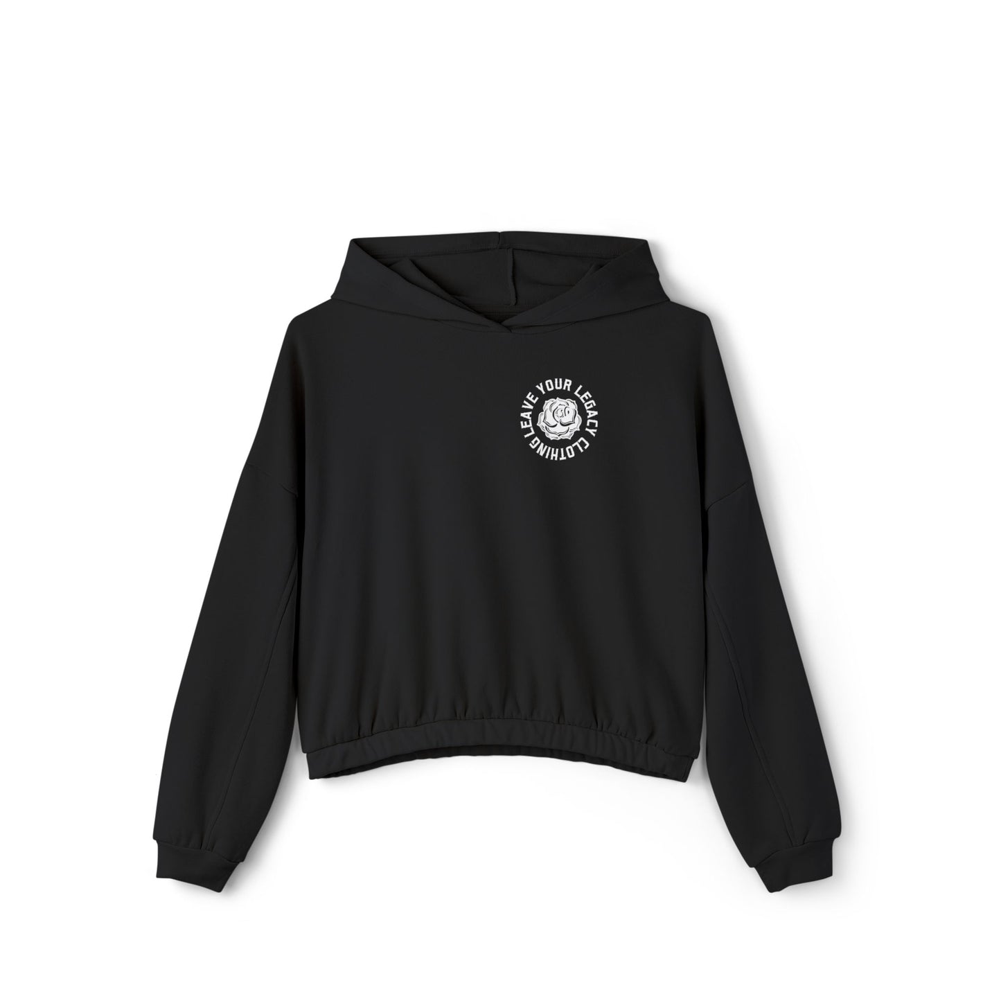 Women's 'Rose Stem' Cinched Bottom Hoodie