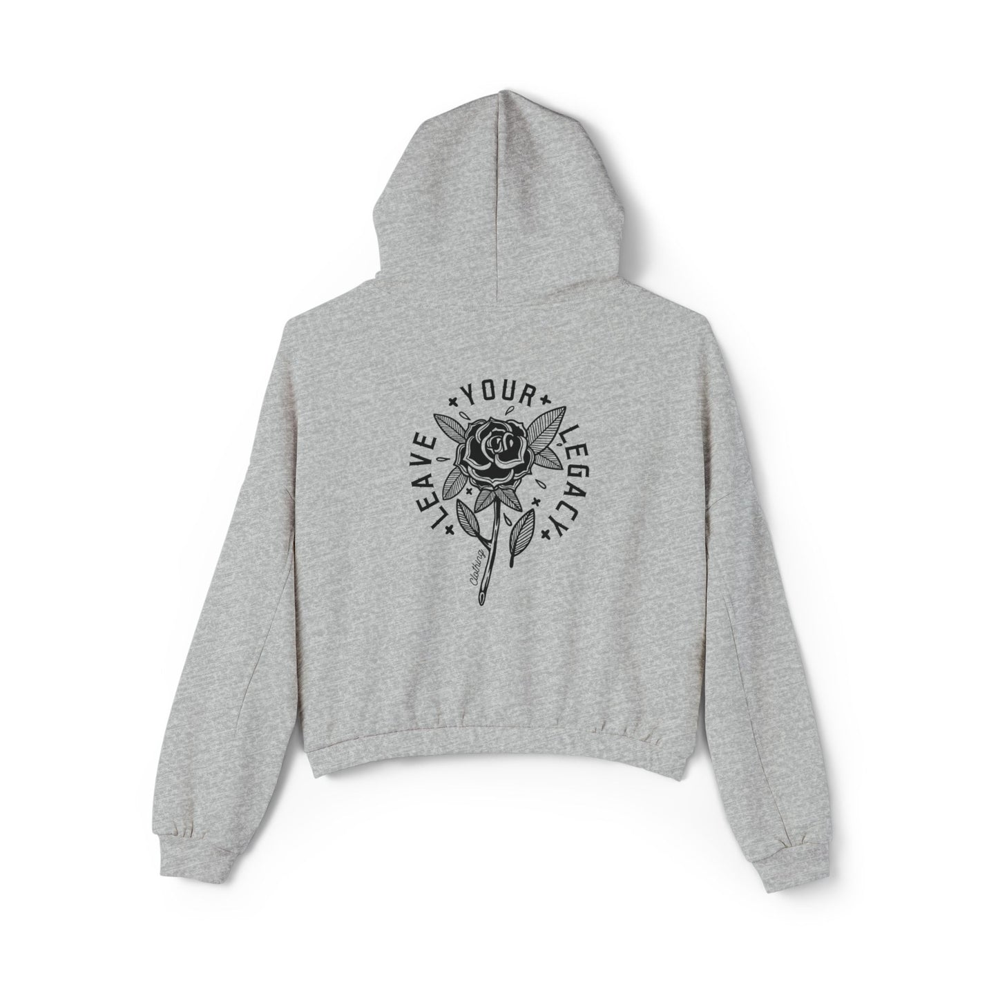 Women's 'Rose Stem' Cinched Bottom Hoodie