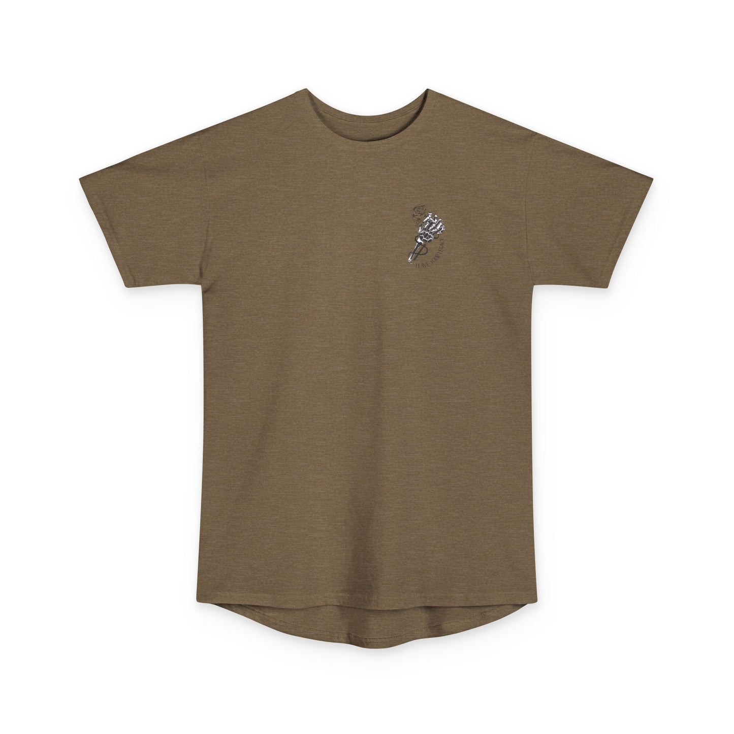 Men's 'Skull Hand' Super Long Body Tee