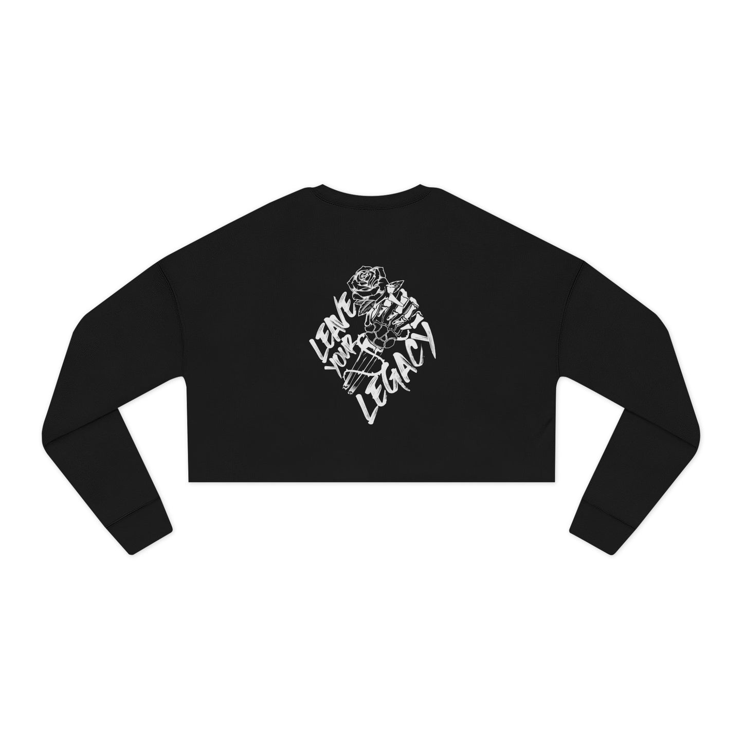 Women's 'Skull Hand' Cropped Sweatshirt